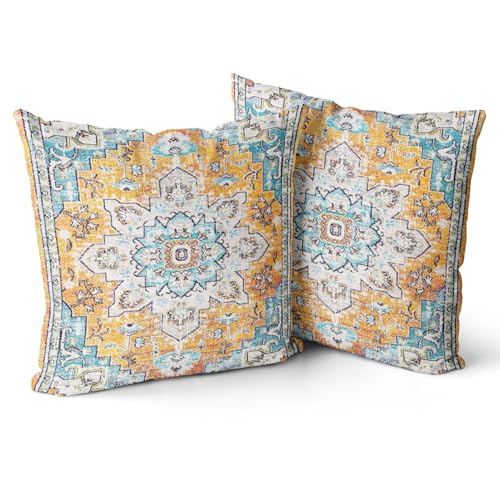Snylcce 2er Set Boho Kissenbezüge Dekokissen 60 x 60 Samt Soft Kissenbezug Böhmischer Retro Ethno Dekorative Kissenhülle Zierkissenbezüge für Sofa Schlafzimmer Zuhause Dekoration Hellgelb Snylcce 2er Set Boho Kissenbezüge Dekokissen 60 x 60 Samt Soft Kissenbezug Böhmischer Retro Ethno Dekorative Kissenhülle Zierkissenbezüge für Sofa Schlafzimmer Zuhause Dekoration Hellgelb von Snylcce