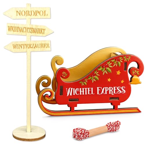 Wichtel Zubehör Weihnachten Set – Holzschlitten „Wichtel Express“ Mit Schild & Kordel – Deko, Wichtelzubehör, Für Wichteltür, Advent, Winterzauber & Wichtel Geschenke, wichtel schablone Wichtel Zubehör Weihnachten Set – Holzschlitten „Wichtel Express“ Mit Schild & Kordel – Deko, Wichtelzubehör, Für Wichteltür, Advent, Winterzauber & Wichtel Geschenke, wichtel schablone von Snyvpra