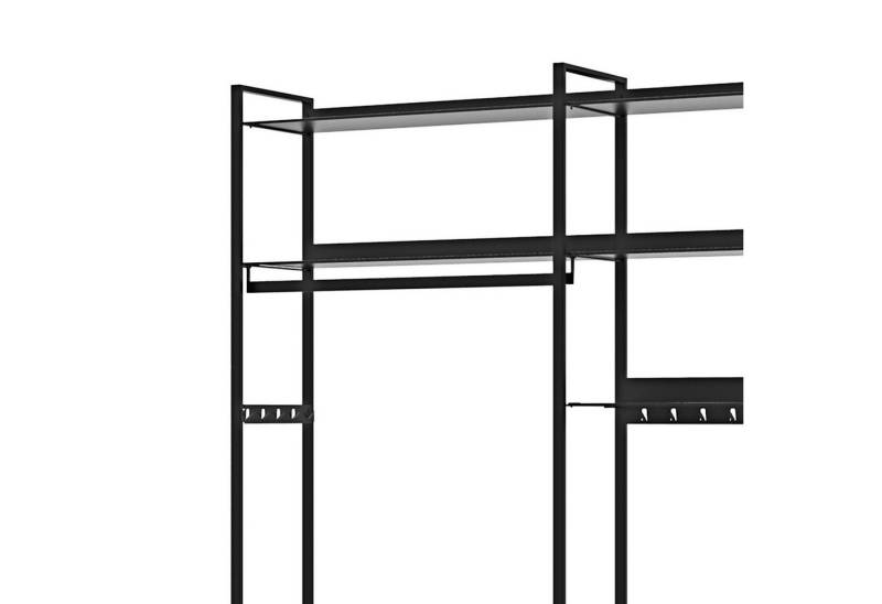 Kesseböhmer Leiterregal hochwertiges Regalsystem YouK Garderobenstange schwarz, Garderobenstange 600 mm von Kesseböhmer