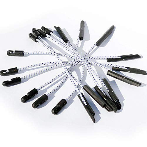 10x Gummispanner für Planen, Netze, Banner 330 mm mit Verschluss Spann-Gummi Expander-Schlinge Gummiband Expander-Seil von So.De.Pm