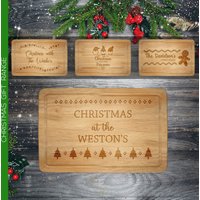 Personalisiertes Weihnachtsschneidebrett Weihnachtsgeschenk Käseschneidebrett Benutzerdefinierte Geschenkidee Für Weihnachten von SoBespoke