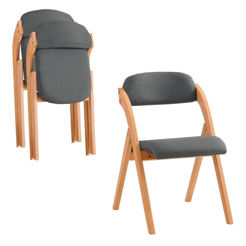SoBuy 2er Set Esszimmerstuhl Klappstuhl Küchenstuhl Polsterstuhl mit Lehne Dunkelgrau FST92-SGx2 SoBuy 2er Set Esszimmerstuhl Klappstuhl Küchenstuhl Polsterstuhl mit Lehne Dunkelgrau FST92-SGx2 von SoBuy