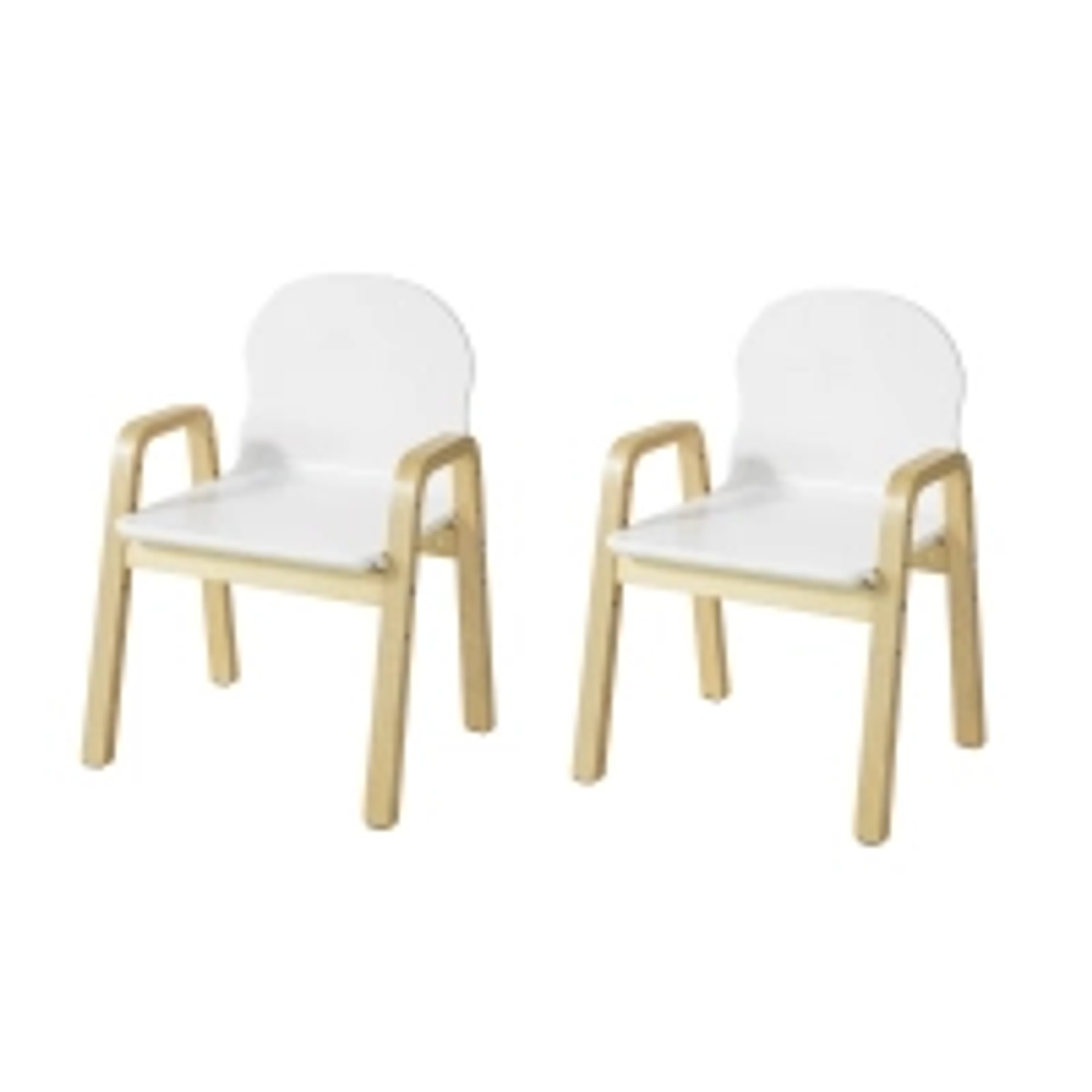 SoBuy 2er Set Stuhl Höhenverstellbar Stühlchen mit Armlehnen Weiß KMB24-Wx2 SoBuy 2er Set Stuhl Höhenverstellbar Stühlchen mit Armlehnen Weiß KMB24-Wx2 von SoBuy