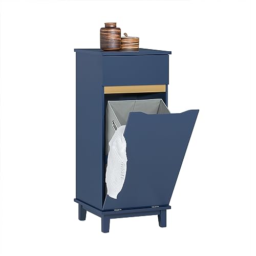 SoBuy BZR114-B Wäscheschrank mit ausklappbarem Wäschesack Wäschetruhe Wäschesammler Wäschekorb Badschrank Blau BHT ca. 40x96x40cm SoBuy BZR114-B Wäscheschrank mit ausklappbarem Wäschesack Wäschetruhe Wäschesammler Wäschekorb Badschrank Blau BHT ca. 40x96x40cm von SoBuy