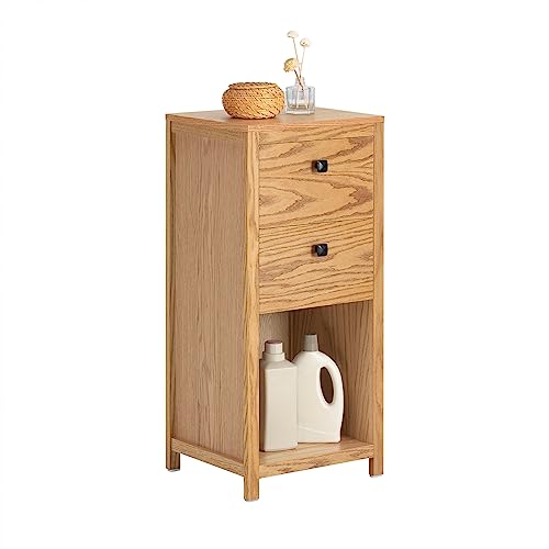 SoBuy BZR99-N Badschrank Badkommode Kommode fürs Bad Badezimmerschrank Aufbewahrungsschrank Flurschrank Badmöbel Natur BHT ca: 40x90x35cm von SoBuy