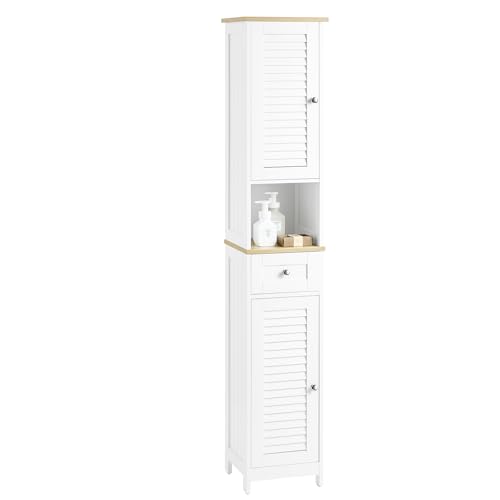 SoBuy Badezimmerschrank Badezimmer Hochschrank mit Schubladen Badschrank schmal platzsparender Badmöbel Hochschrank schmaler Schrank für kleines Badezimmer, Gäste-WC, Küche 32x170x30cm FRG236-WN SoBuy Badezimmerschrank Badezimmer Hochschrank mit Schubladen Badschrank schmal platzsparender Badmöbel Hochschrank schmaler Schrank für kleines Badezimmer, Gäste-WC, Küche 32x170x30cm FRG236-WN von SoBuy