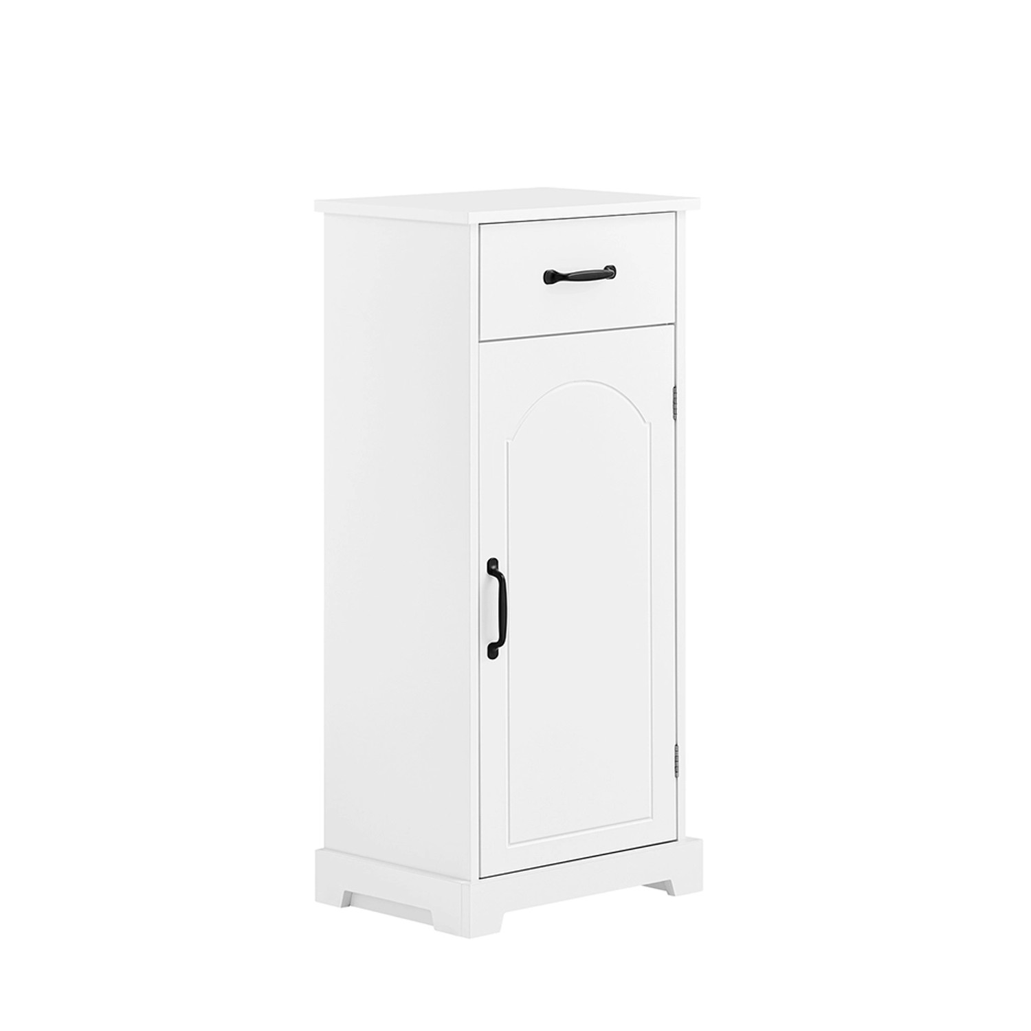 SoBuy Badezimmerschrank Badregal mit Verstellbaren Einlegeböden Weiß 42x93x30cm BZR207-W von SoBuy