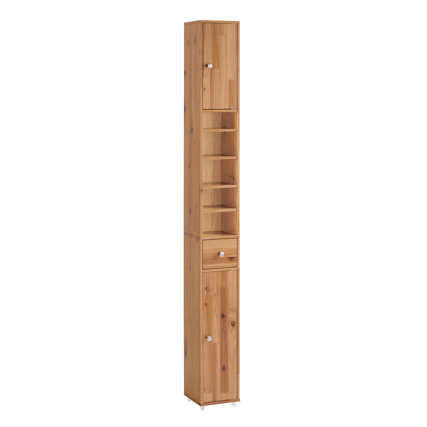 SoBuy Badezimmerschrank mit 5 Fächern und 1 Schublade MDF Holzfarbe BZR34-SH SoBuy Badezimmerschrank mit 5 Fächern und 1 Schublade MDF Holzfarbe BZR34-SH von SoBuy
