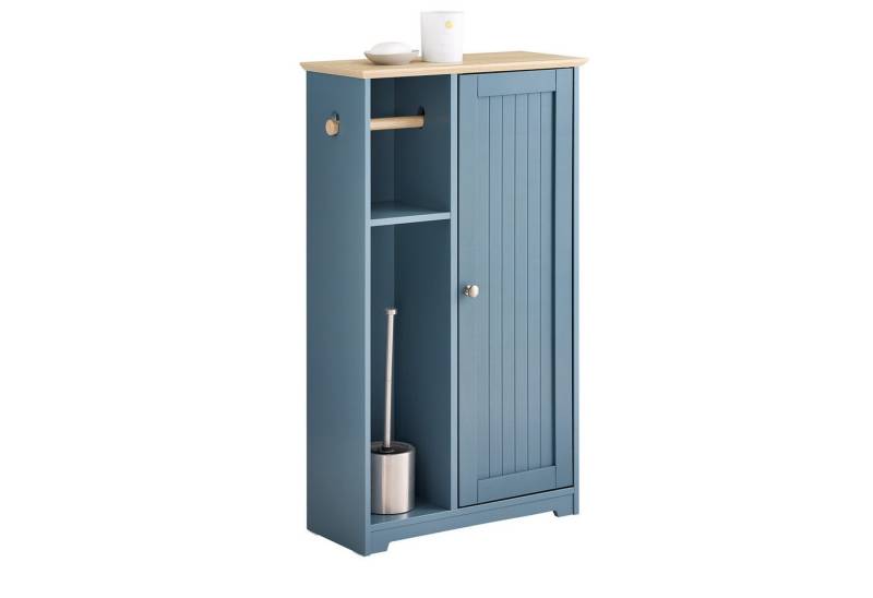 SoBuy Badkommode BZR189, Badschrank mit Toilettenrollenhalter Badkommode Sideboard Flurschrank von SoBuy