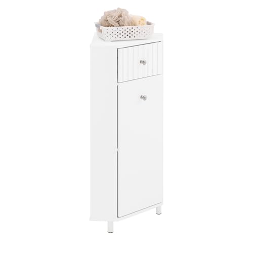 SoBuy Badkommode Badschrank mit 1 Tür Aufbewahrungsschrank für Bad Badezimmerschrank schmaler Badschrank Weiß BHT ca. 44x80x31cm BZR194-W SoBuy Badkommode Badschrank mit 1 Tür Aufbewahrungsschrank für Bad Badezimmerschrank schmaler Badschrank Weiß BHT ca. 44x80x31cm BZR194-W von SoBuy