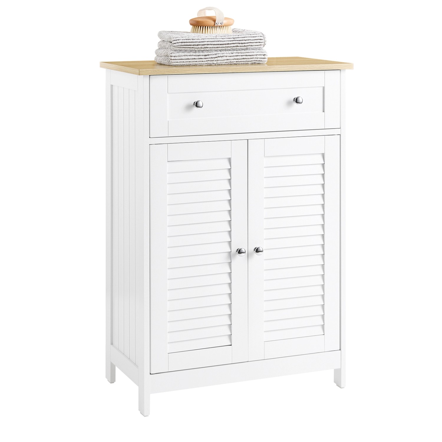 SoBuy Badkommode mit Schublade Badezimmerschrank Sideboard Flurschrank FRG238-WN SoBuy Badkommode mit Schublade Badezimmerschrank Sideboard Flurschrank FRG238-WN von SoBuy