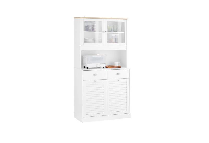 SoBuy Buffet FSB101 Küchenschrank Sideboard Hochschrank Mikrowellenschrank Buffet Kommode von SoBuy