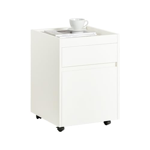 SoBuy FBT121-W Rollcontainer Bürowagen Bürocontainer für Schreibtisch Beistellwagen Aktenwagen Beistelltisch Druckertisch Nachttisch Tisch mit Rollen Weiß BHT ca. 40x54x40cm SoBuy FBT121-W Rollcontainer Bürowagen Bürocontainer für Schreibtisch Beistellwagen Aktenwagen Beistelltisch Druckertisch Nachttisch Tisch mit Rollen Weiß BHT ca. 40x54x40cm von SoBuy