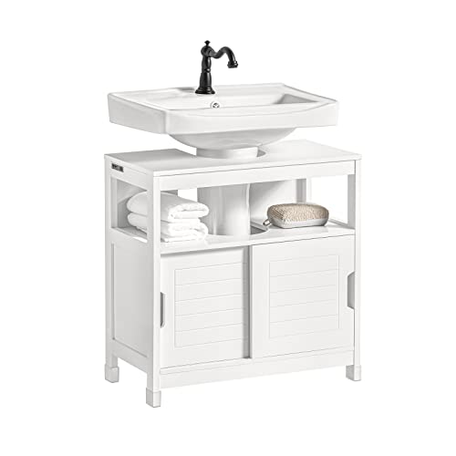 SoBuy Waschbeckenunterschrank Badezimmerschrank - Badschrank mit Fußpolster, Unterschrank Waschbecken - Kommode für Badezimmer, Badmöbel, Weiß, 60x61x30 cm, FRG128-II-W SoBuy Waschbeckenunterschrank Badezimmerschrank - Badschrank mit Fußpolster, Unterschrank Waschbecken - Kommode für Badezimmer, Badmöbel, Weiß, 60x61x30 cm, FRG128-II-W von SoBuy