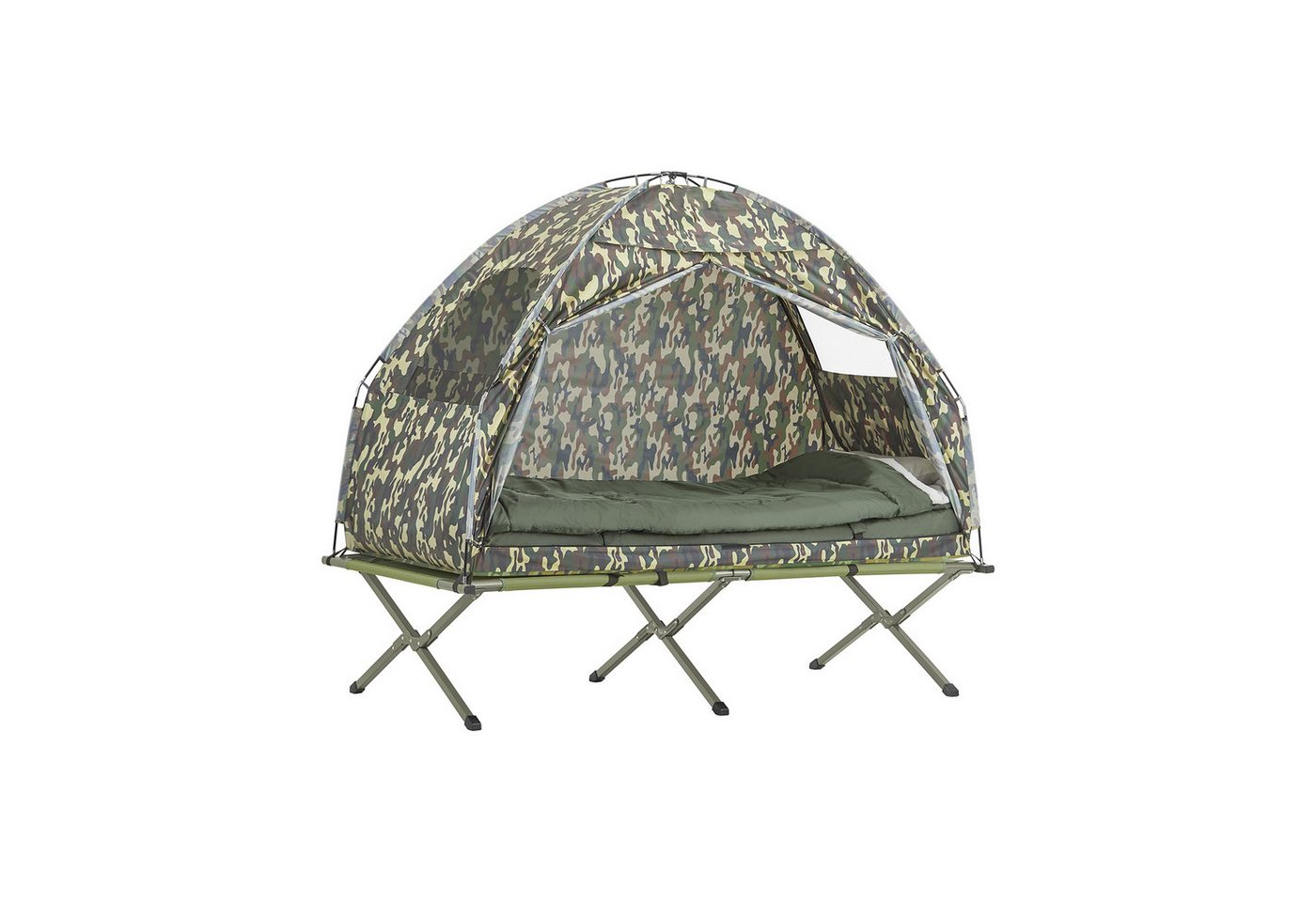 SoBuy Feldbett OGS32 Campingzelt 4in1-Zelt mit Campingliege Schlafsack Luftmatratze SoBuy Feldbett OGS32 Campingzelt 4in1-Zelt mit Campingliege Schlafsack Luftmatratze von SoBuy