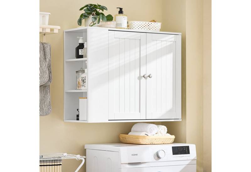 SoBuy Hängeschrank BZR188 Wandschrank Badschrank Küchenschrank Hängeschrank Badmöbel Weiß von SoBuy