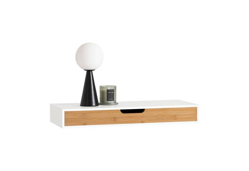 SoBuy Hängeschrank FRG92/93, Schweberegal Wandschrank Hängeregal Badschrank Regalbrett Wandregal mit Schublade, Regal Wand für Flur, Wohnzimmer, Schlafzimmer SoBuy Hängeschrank FRG92/93, Schweberegal Wandschrank Hängeregal Badschrank Regalbrett Wandregal mit Schublade, Regal Wand für Flur, Wohnzimmer, Schlafzimmer von SoBuy