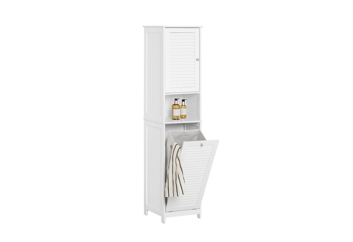 SoBuy Hochschrank BZR124 Badezimmerschrank mit Wäschesack Wäscheschrank Badezimmermöbel SoBuy Hochschrank BZR124 Badezimmerschrank mit Wäschesack Wäscheschrank Badezimmermöbel von SoBuy