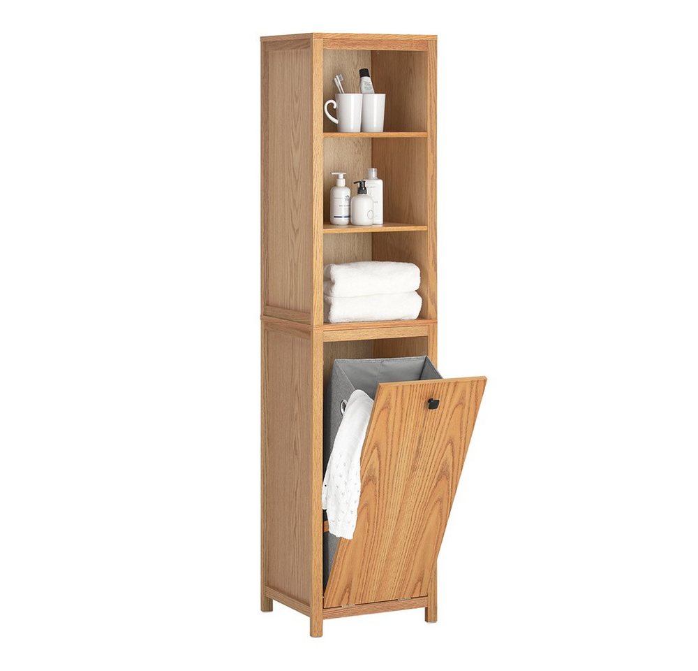 SoBuy Hochschrank BZR95 Badezimmerschrank mit Wäschesack Wäscheschrank Badezimmermöbel SoBuy Hochschrank BZR95 Badezimmerschrank mit Wäschesack Wäscheschrank Badezimmermöbel von SoBuy