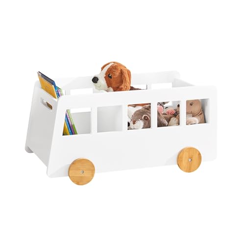 SoBuy KMB41-W Kinderregal Aufbewahrungsregal für Kinder Bücherständer Spielzeugregal Bücherregal Kinder BHT ca.: 68x33x43cm von SoBuy