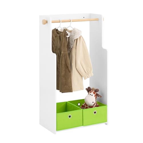 SoBuy Kindergarderobe mit 2 Haken & Boxen, Kleiderschrank & Regal für Kinderzimmer, Weiß 60x110x35cm KMB109-W SoBuy Kindergarderobe mit 2 Haken & Boxen, Kleiderschrank & Regal für Kinderzimmer, Weiß 60x110x35cm KMB109-W von SoBuy