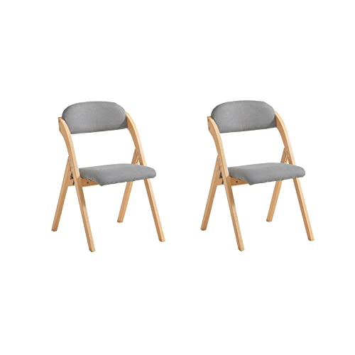 SoBuy Klappstuhl Holz gepolstert 2er Set - Ergonomischer Küchenstuhl & Esszimmerstuhl, Faltbar & Platzsparend, Fertig Montiert, Für Küche, Balkon, Büro, Hellgrau 47,5 x 77 x 59 cm FST92-Nx2 SoBuy Klappstuhl Holz gepolstert 2er Set - Ergonomischer Küchenstuhl & Esszimmerstuhl, Faltbar & Platzsparend, Fertig Montiert, Für Küche, Balkon, Büro, Hellgrau 47,5 x 77 x 59 cm FST92-Nx2 von SoBuy