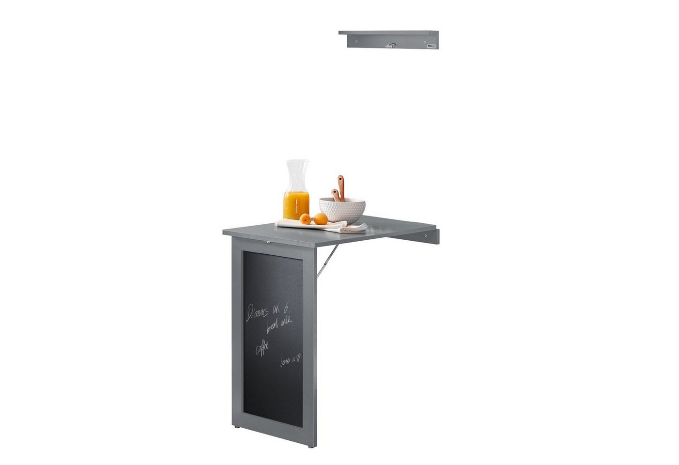 SoBuy Klapptisch FWT20, Wandtisch mit Tafel Esstisch Küchentisch Memoboard von SoBuy