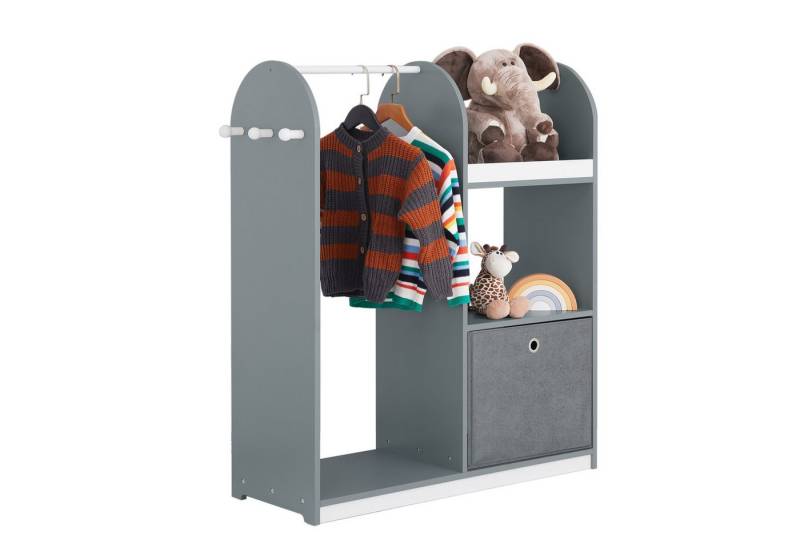 SoBuy Kleiderständer KMB40, Kinderkleiderschrank mit 3 Haken, Kleiderständer Kinder Regal, Kindergarderobe mit 3 Haken Kleiderschrank Kinderregal mit Boxen SoBuy Kleiderständer KMB40, Kinderkleiderschrank mit 3 Haken, Kleiderständer Kinder Regal, Kindergarderobe mit 3 Haken Kleiderschrank Kinderregal mit Boxen von SoBuy