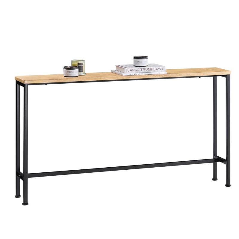 SoBuy Konsolentisch Schmal für Flur oder Wohnzimmer 120x65x20cm Natur Schwarz FSB19-E SoBuy Konsolentisch Schmal für Flur oder Wohnzimmer 120x65x20cm Natur Schwarz FSB19-E von SoBuy