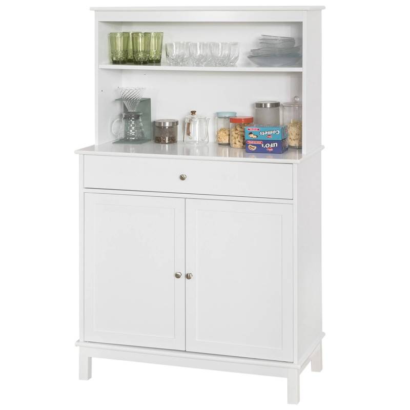SoBuy Küchenschrank mit 2 Türen Sideboard Buffetschrank Kommode Weiß FSB26-W von SoBuy