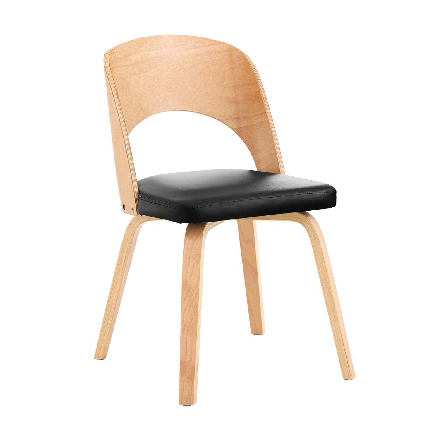 SoBuy Küchenstuhl Schreibtischstuhl mit Rücklehne Sitzhöhe 41cm FST97-SCH von SoBuy