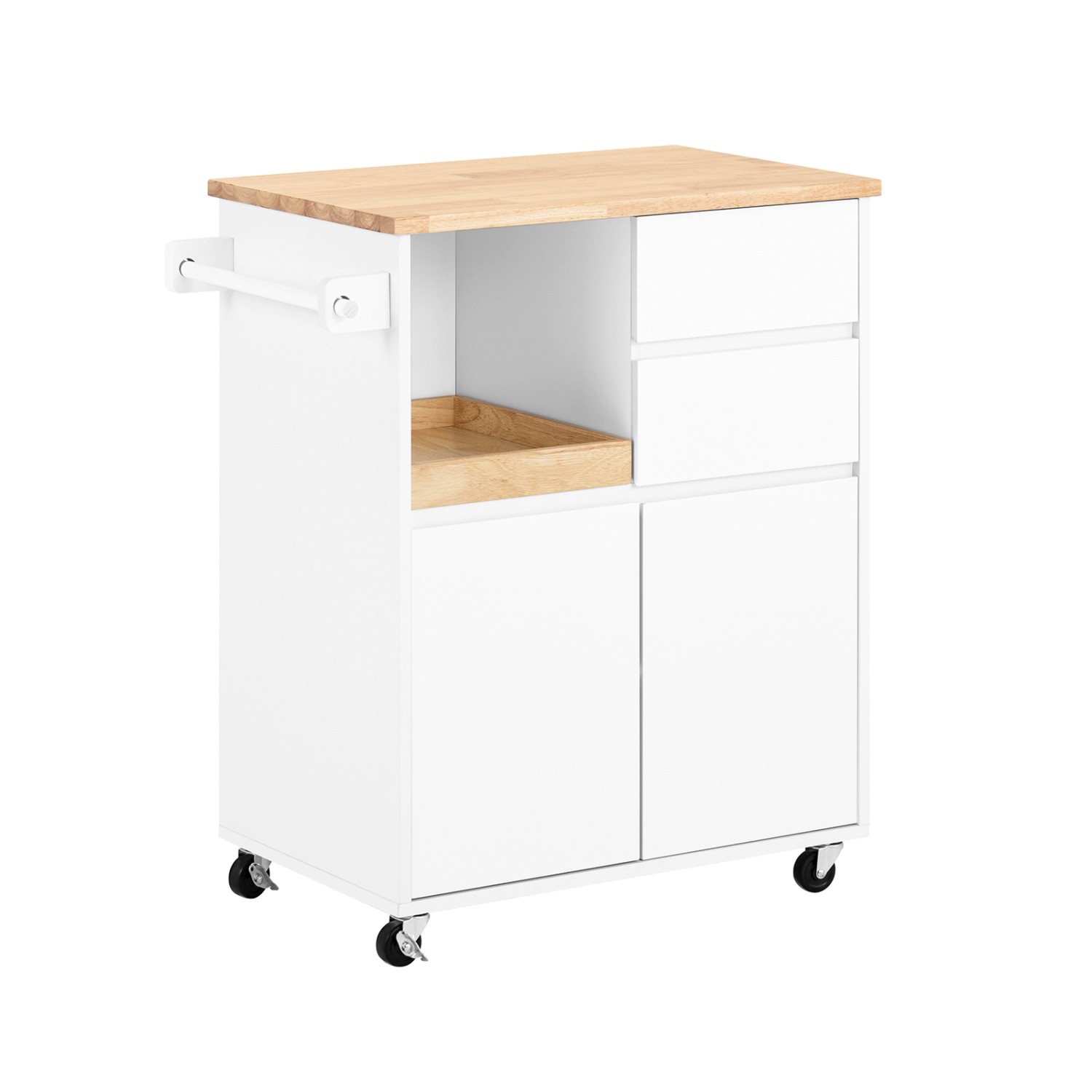 SoBuy Küchenwagen mit Arbeitsplatte Servierwagen Weiß 72x84x40cm FKW123-WN SoBuy Küchenwagen mit Arbeitsplatte Servierwagen Weiß 72x84x40cm FKW123-WN von SoBuy
