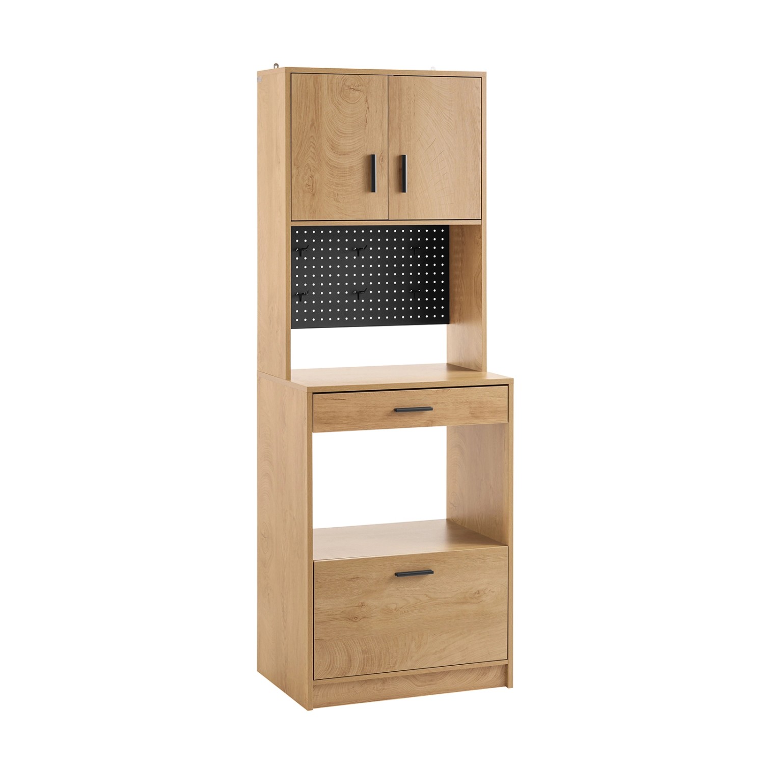 SoBuy Mikrowellenschrank mit Pegboard Hochschrank Sideboard 60x170x40cm FSB98-N SoBuy Mikrowellenschrank mit Pegboard Hochschrank Sideboard 60x170x40cm FSB98-N von SoBuy