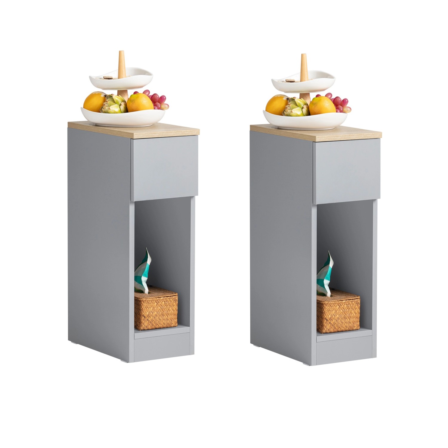 SoBuy Nachttisch 2er Set Sofatisch Beistelltisch Hellgrau FBT111-HGx2 SoBuy Nachttisch 2er Set Sofatisch Beistelltisch Hellgrau FBT111-HGx2 von SoBuy