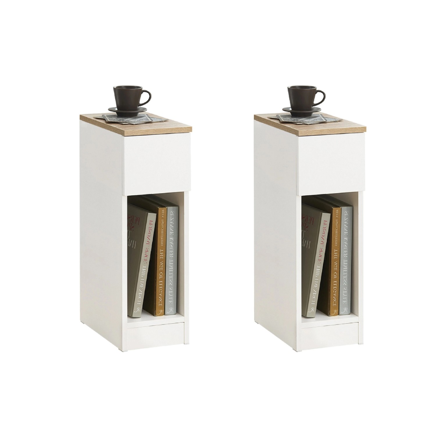 SoBuy Nachttisch 2er Set Sofatisch Beistelltisch Nachtschrank Weiß FBT111-WNx2 SoBuy Nachttisch 2er Set Sofatisch Beistelltisch Nachtschrank Weiß FBT111-WNx2 von SoBuy