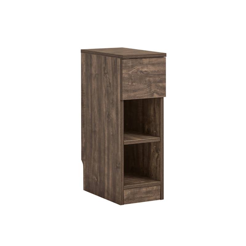 SoBuy Nachttisch Schmal Beistelltisch mit Schublade und 2 Ablage FBT111-SN von SoBuy