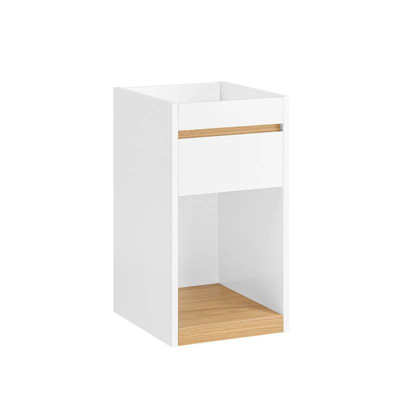 SoBuy Nachttisch Schmal Sofatisch mit Schublade Beistelltisch Weiß FBT137-W von SoBuy