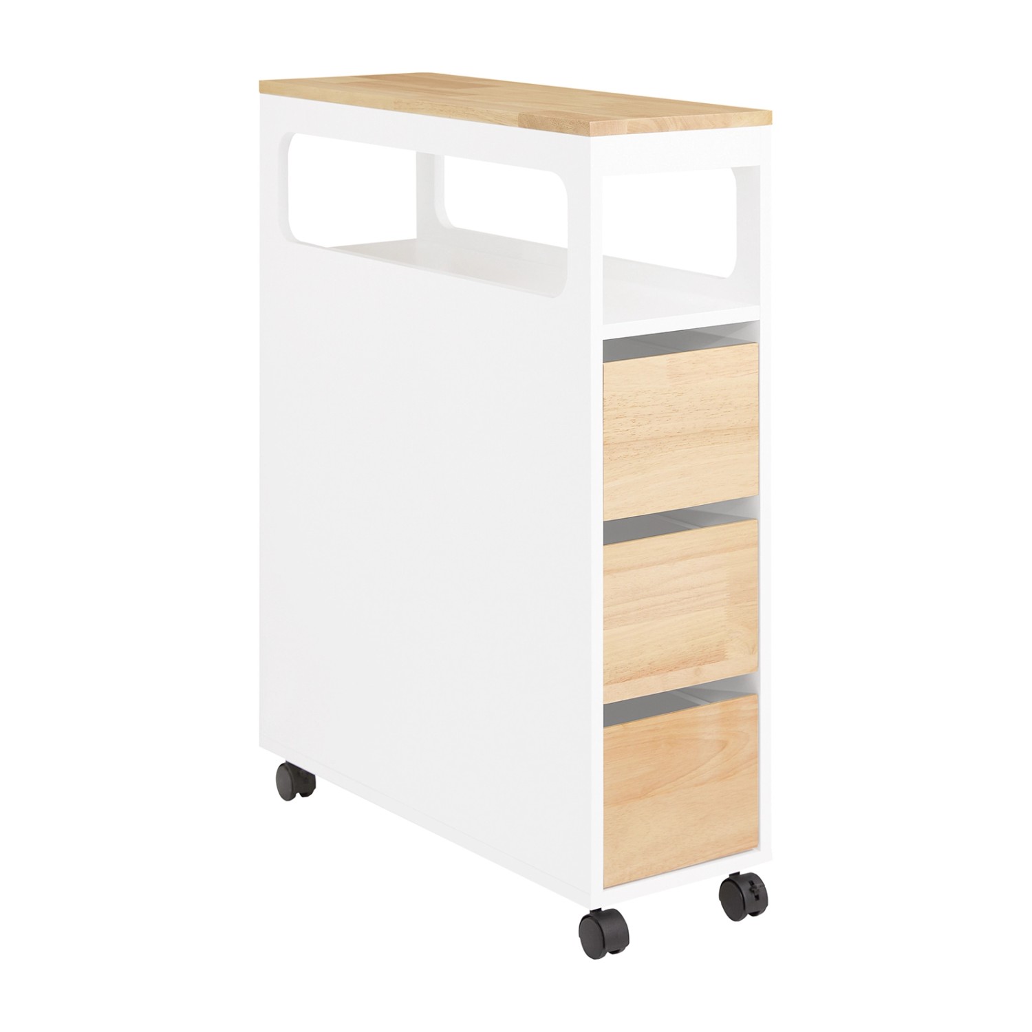 SoBuy Nischenregal mit 3 Schubladen und 1 Abnehmbaren Tablett BZR54-II-WN SoBuy Nischenregal mit 3 Schubladen und 1 Abnehmbaren Tablett BZR54-II-WN von SoBuy