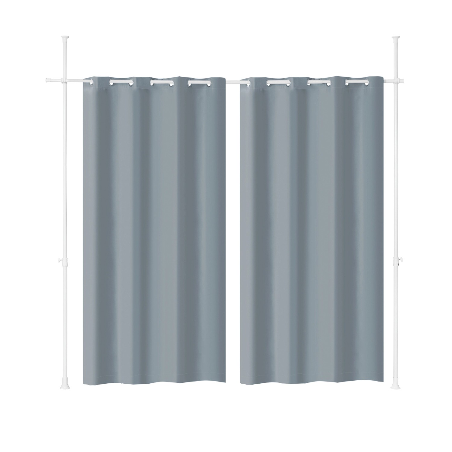 SoBuy Raumteiler Verstellbar Verdunklungsvorhang mit Gardinenstange Dunkelgrau KLS12-DG SoBuy Raumteiler Verstellbar Verdunklungsvorhang mit Gardinenstange Dunkelgrau KLS12-DG von SoBuy