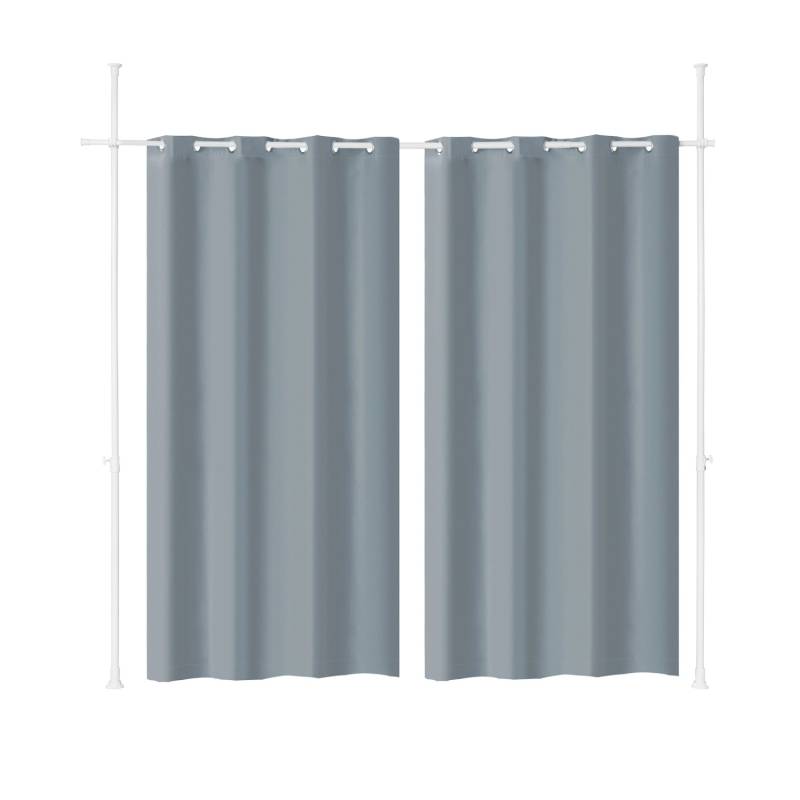 SoBuy Raumteiler Verstellbar Verdunklungsvorhang mit Gardinenstange Dunkelgrau KLS12-DG SoBuy Raumteiler Verstellbar Verdunklungsvorhang mit Gardinenstange Dunkelgrau KLS12-DG von SoBuy