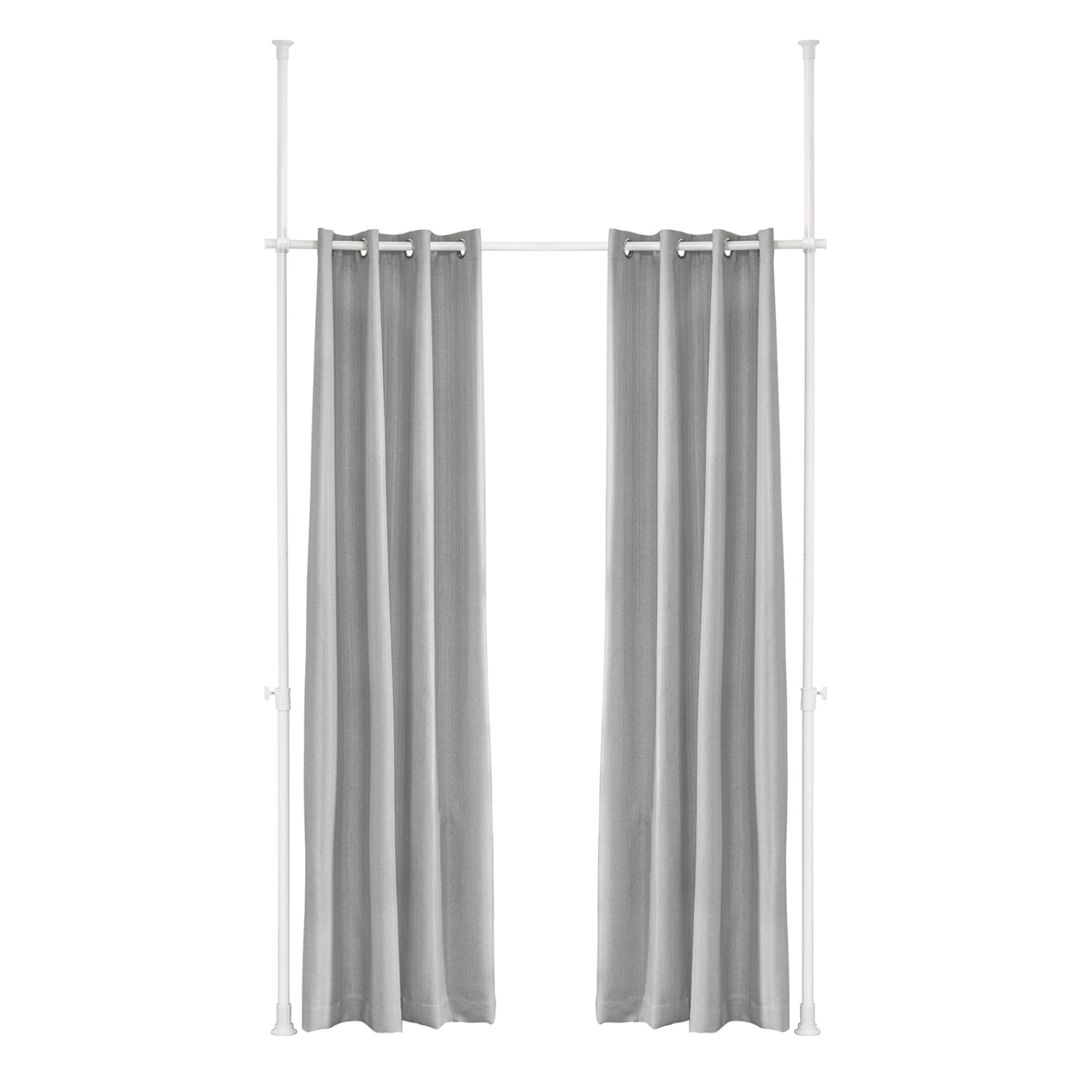 SoBuy Raumteiler Verstellbar Verdunklungsvorhang mit Gardinenstange Hellgrau KLS12-HG SoBuy Raumteiler Verstellbar Verdunklungsvorhang mit Gardinenstange Hellgrau KLS12-HG von SoBuy