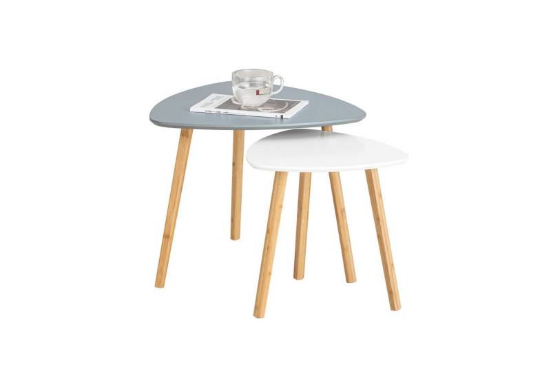 SoBuy Beistelltisch FBT74, 2er Set, Satztisch Couchtisch Sofatisch, Beine aus Bambus, mit Ablagen SoBuy Beistelltisch FBT74, 2er Set, Satztisch Couchtisch Sofatisch, Beine aus Bambus, mit Ablagen von SoBuy
