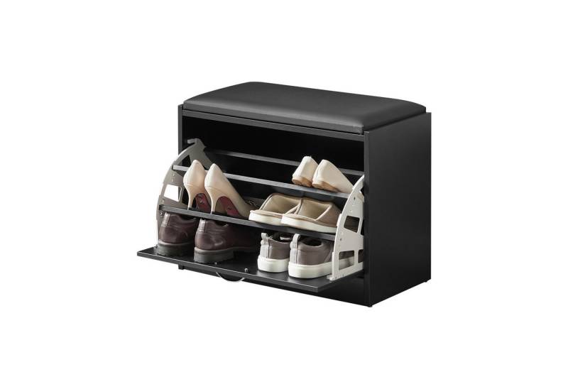 SoBuy Schuhbank FSR16, Schuhorganizer, mit gepolstertem Kissen, für Flur, Eingang, Sitzbank mit Sitzkissen Schuhregal Schuhkipper mit 1 Klappe SoBuy Schuhbank FSR16, Schuhorganizer, mit gepolstertem Kissen, für Flur, Eingang, Sitzbank mit Sitzkissen Schuhregal Schuhkipper mit 1 Klappe von SoBuy