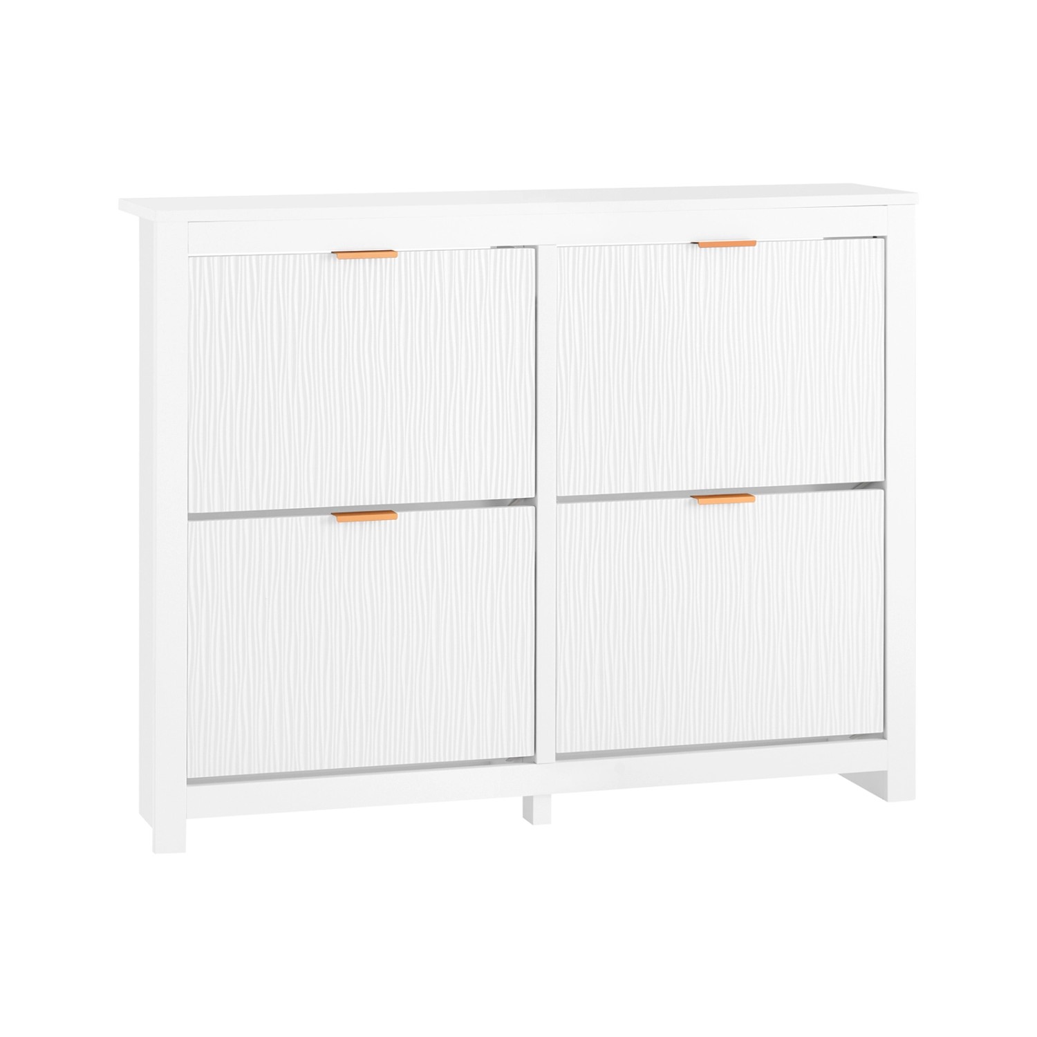 SoBuy Schuhkipper mit 4 Klappen Schuhschrank Schmal mit 8 Ablageflächen FSR186-W SoBuy Schuhkipper mit 4 Klappen Schuhschrank Schmal mit 8 Ablageflächen FSR186-W von SoBuy