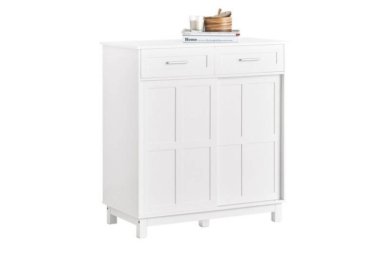 SoBuy Sideboard FSB84, Schuhschrank Buffet Küchenschrank Sideboard mit Schiebetüren Kommode von SoBuy