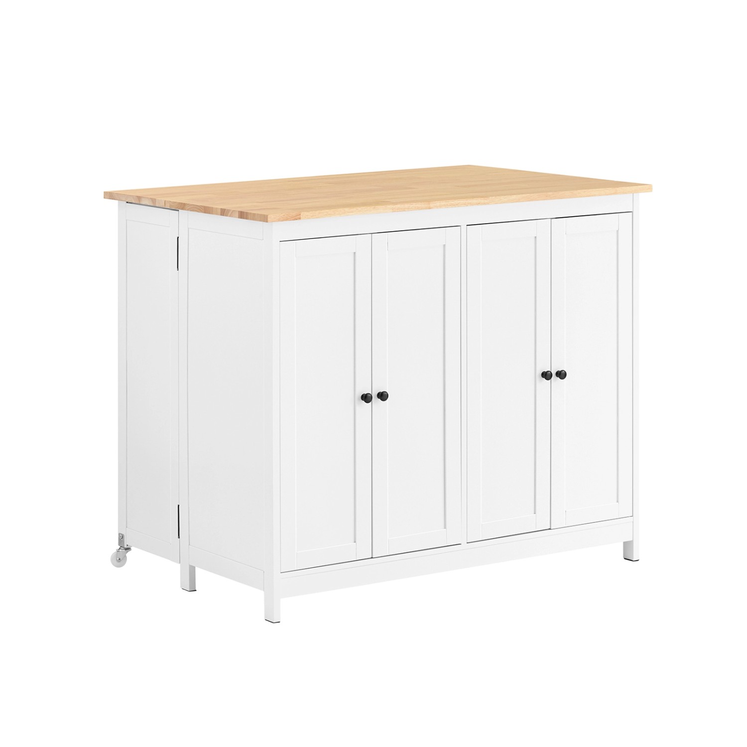 SoBuy Sideboard Kücheninsel mit Erweiterbarer Arbeitsfläche Weiß KNL10-WN SoBuy Sideboard Kücheninsel mit Erweiterbarer Arbeitsfläche Weiß KNL10-WN von SoBuy