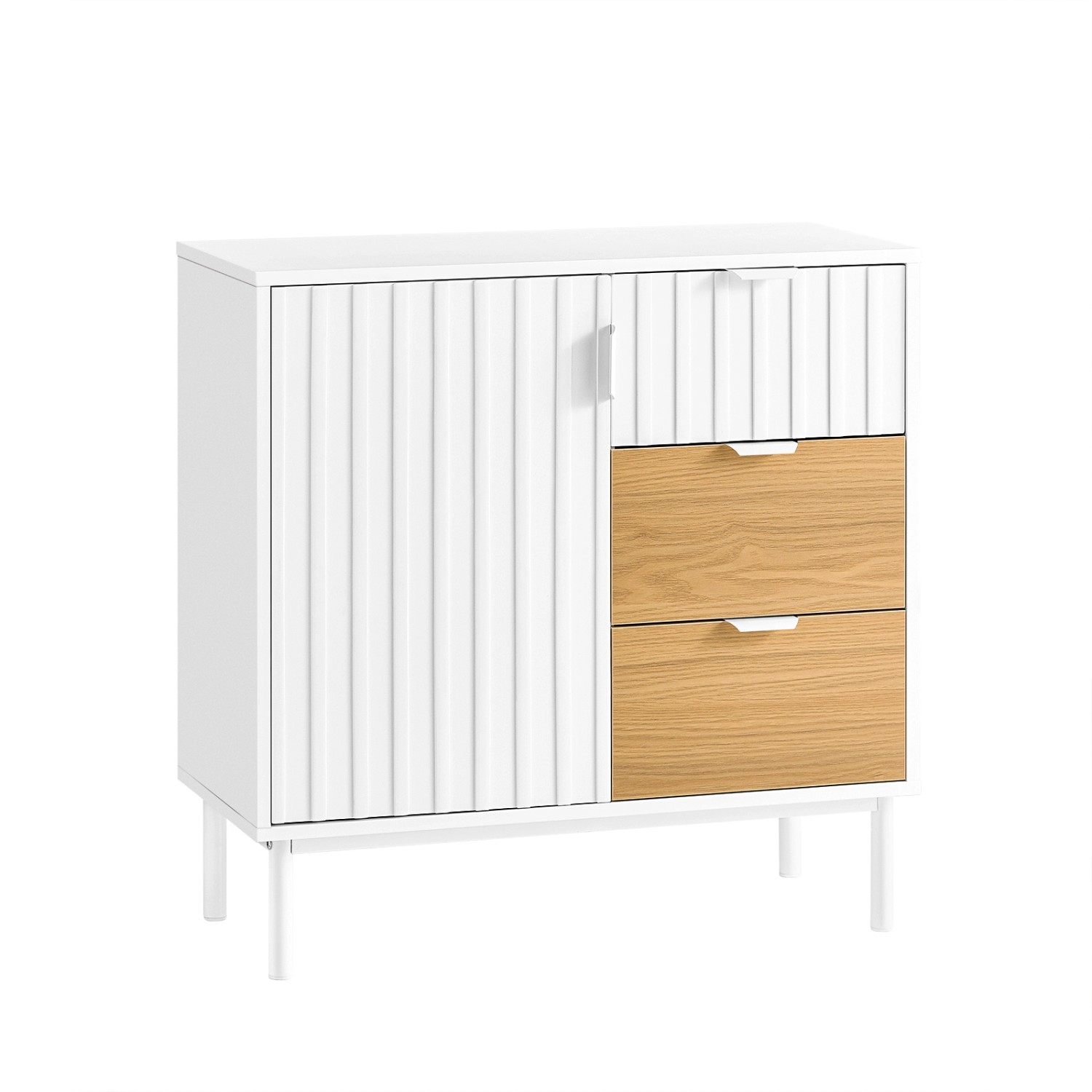SoBuy Sideboard Küchenschrank Kommode Weiß/Natur 75x76x35cm FSB91-WN SoBuy Sideboard Küchenschrank Kommode Weiß/Natur 75x76x35cm FSB91-WN von SoBuy