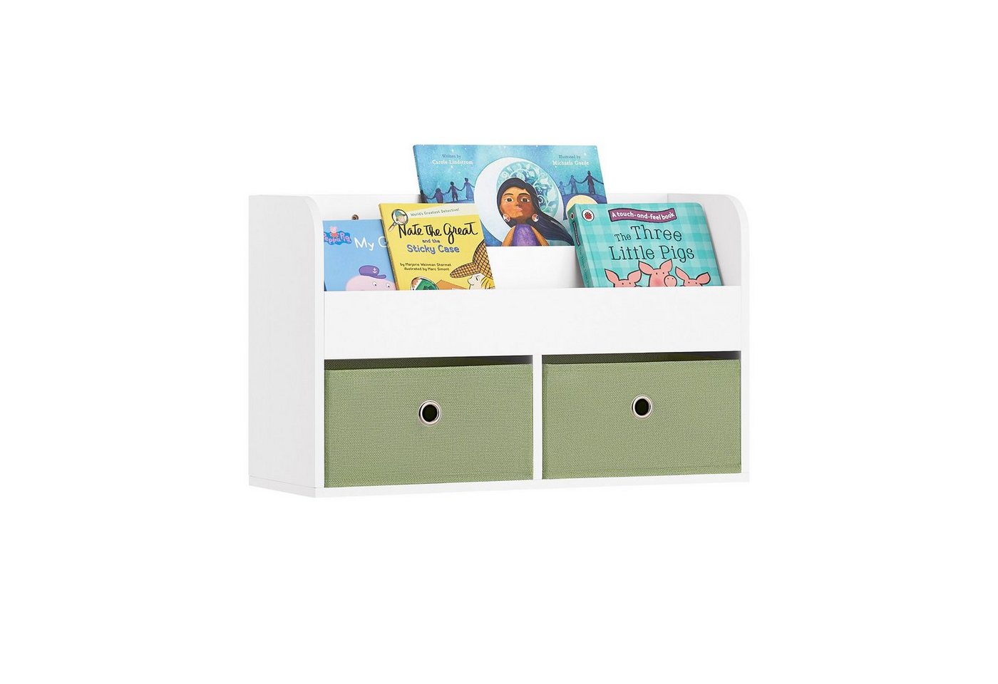 SoBuy Wandregal KMB81, Kindergarderobe Kinderregal Bücherregal für Kinder Wandgarderobe von SoBuy