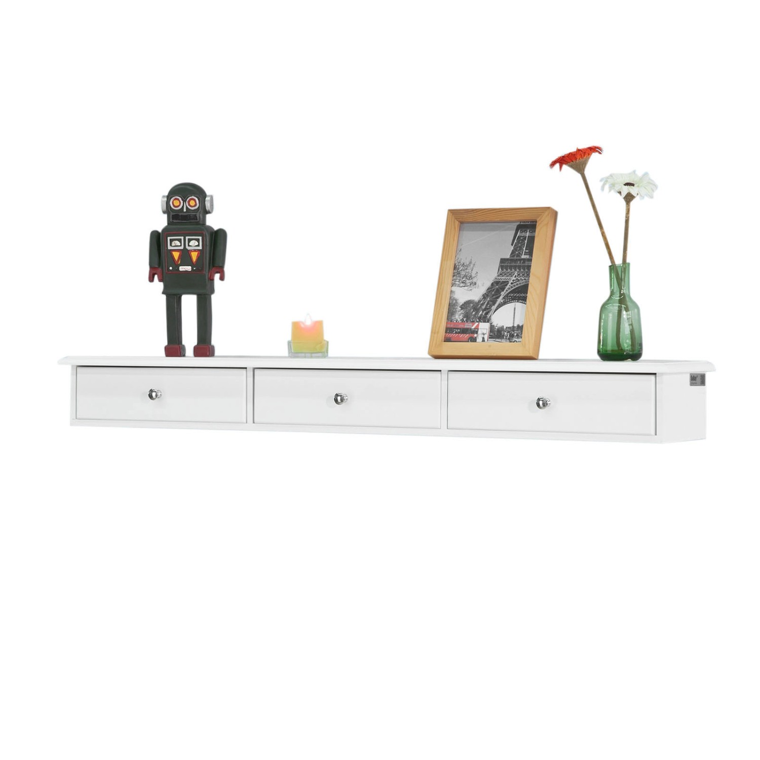 SoBuy Wandschrank mit 3 Schubladen Hängeschrank Weiß FRG43-L-W SoBuy Wandschrank mit 3 Schubladen Hängeschrank Weiß FRG43-L-W von SoBuy