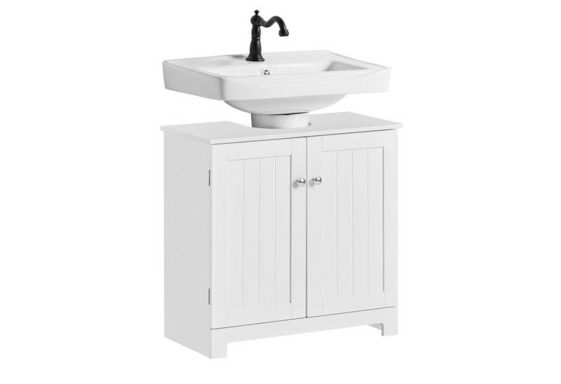 SoBuy Waschbeckenunterschrank BZR18, Waschtischunterschrank Badezimmerschrank Badschrank Badmöbel Unterschrank Badezimmer, mit 2 Türen, verstellbare Ablage, 2 Fächer SoBuy Waschbeckenunterschrank BZR18, Waschtischunterschrank Badezimmerschrank Badschrank Badmöbel Unterschrank Badezimmer, mit 2 Türen, verstellbare Ablage, 2 Fächer von SoBuy